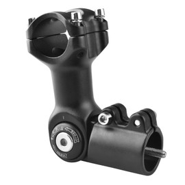 Azarxis Bike Stem Riser Adapter Adjustable 0~90 Degree 25.4mm 31.8mm Handlebar 60mm 80mm 93mm 100mm Bicycle Stem Extender for Mountain Bike, Road Bike, BMX (31.8 x 80mm)