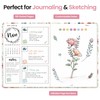 Taja Dotted Journal Notebook for Women & Men, Hardcover Leather