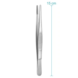 May - Technical tweezers straight - 15 cm - model building tweezers - electrician tweezers - industrial tweezers - stainless steel