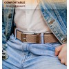 BULLIANT Belt for Men 2Pack,Mens Gift Stretch Braided Web Belt