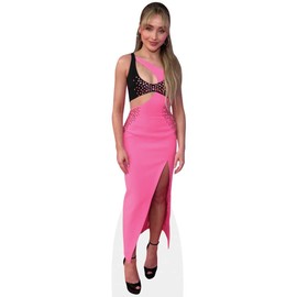 Sabrina Carpenter (Pink Dress) Mini Size Cutout