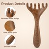 DOITOOL Wooden Scalp Massager Comb ：Foot Massage Tool ， Wide