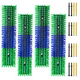 Livestock Scratch Brush With 16 Screws，Animal Back Scratching Brush for Cow,Cattle,Sheep, Horses,Pigs，Massage Grooming Tool(Green, 4pcs)