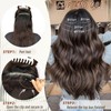 Vigorous Clip in Hair Extensions 4Pcs Light Ash Brown mixed