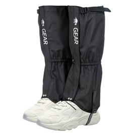 NICENEEDED Waterproof Hiking Gaiters Adjustable Leg Gaiters Lightweight Shoe Gaiters Outdoor Boot Gaiters with Rubber Foot Strap