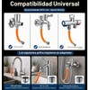 Tissting Extensión De Grifo Giratoria 360° Tubo Flexible 27cm Conector