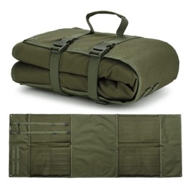 Peminkoo Shooting Pad Upgrade Blanket Padded Rest Blanket Roll Up Oxford Fabric for Outdoor Non-Slip Lightweight Waterproof Durable (200 x 74 cm) (Green)