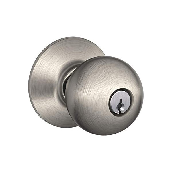 Satin Chrome Orbit Keyed Alike Entrance Knobset