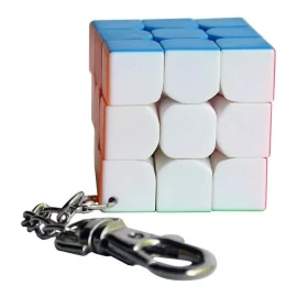 LA FABRICA DEL JUEGO Llavero Cubo Magico 3x3 3cm Destreza