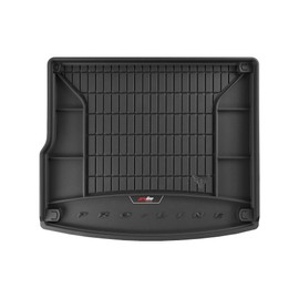FROGUM ProLine 3D Gummimatte Exklusive Auto Kofferraummatte Kofferraumwanne mit Logo für Volkswagen Touareg II 2010-2018 | Bequemer Organiser | Die höchsten Kanten | Elegantes Design