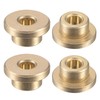 sourcing map Self-lubricating bushing flange sleeve bearings made of sintered
