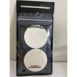 Disco MAC Esponja Dúo, Esponja de Maquillaje, 1 Bolsa 2 Piezas, 100% Auténtico, Envío Gratis