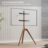 PUTORSEN Premium Wood Easel TV Stand, Adjustable TV Tripod Stand