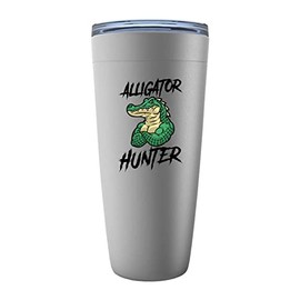 Zookeeper Stainless Edition Viking Tumbler 20oz - Alligator Hunter - Zookeeper animal protector helper alligator lover lizard explorer vest safari veterinarian zoology