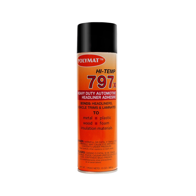 QTY2 Polymat 797 High-Temp Spray Adhesive Automotive Upholstery Glue [160F]