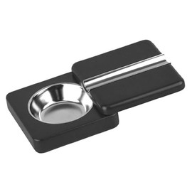 Cigar Ashtray Extendable Magnetic Closure Black
