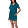Carole Hochman Midnight Women’s 3-piece Elastic Waistband PJ Set with