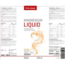 Body Attack Body Attack Magnesium Liquid, 500ml