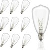 10-Pack ST35 Light Bulbs Replacement Edison Clear Bulbs -5 Watts