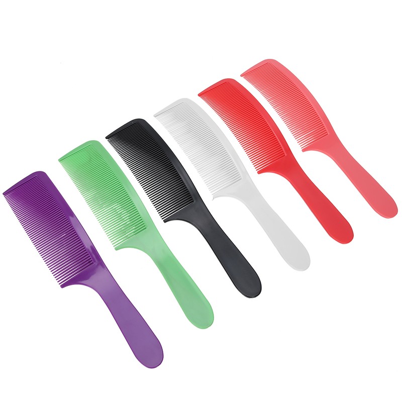6pcs Barber Shop Curved Haircut Comb Hairdressing Cutting Comb with