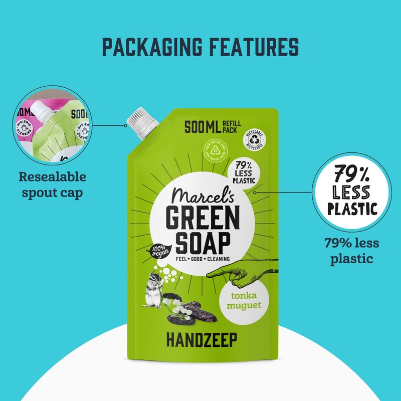 Marcel's Green Soap - Hand Soap Refill Tonka & Muguet