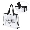 QANYEGN PVC Transparent Beach Bag, Clear Tote Bag, Outdoor Portable