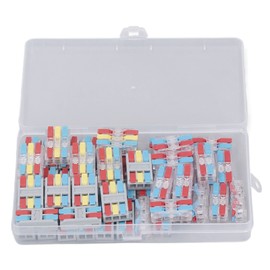 50 Pcs Quick Wire Connector 2 3 Circuit Inline Splices Flame Retardant Push in Lever Wire Connector