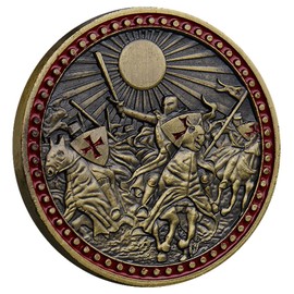 The Knights Templar Metal Commemorative Coin - Armor of God Challenge Coin