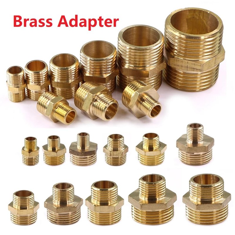MiJunHD 2PCS Brass Straight Connector | BSP Male Thread G3/4≈25mm≈1inch