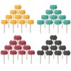 40 PCS Double-Layer Buffing Pads, Multi-Grit Abrasive Wheels (80/150/240/400) for