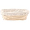KUWUNG Banneton Proofing Basket, Oval Bread Proofing Basket with Cloth