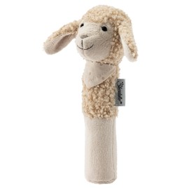 Sterntaler Baby Squeaky Sheep Flake - Baby Toy Made of Soft Fabrics - Gripping Toy for Babies - First Attempts at Grasping and Playing, Sand