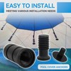 SKINGWOLF 12 Pack Pool Cover Anchors for Concrete and Paver