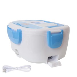 Lonchera Eléctrica Portátil Thermoflex 1.05 Litros para Hogar/Oficina (Azul Claro)