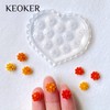 KEOKER Flower Polymer Clay Molds - 4 Pcs Daisy Miniature