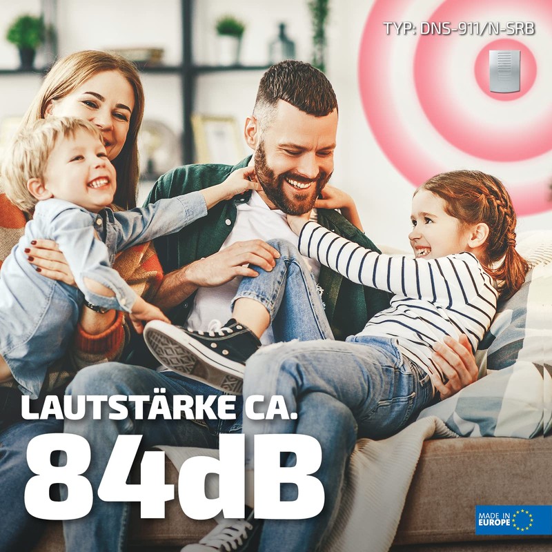 Sundi DNS-911/N x Two-Tone Chime, 230 V, Silver