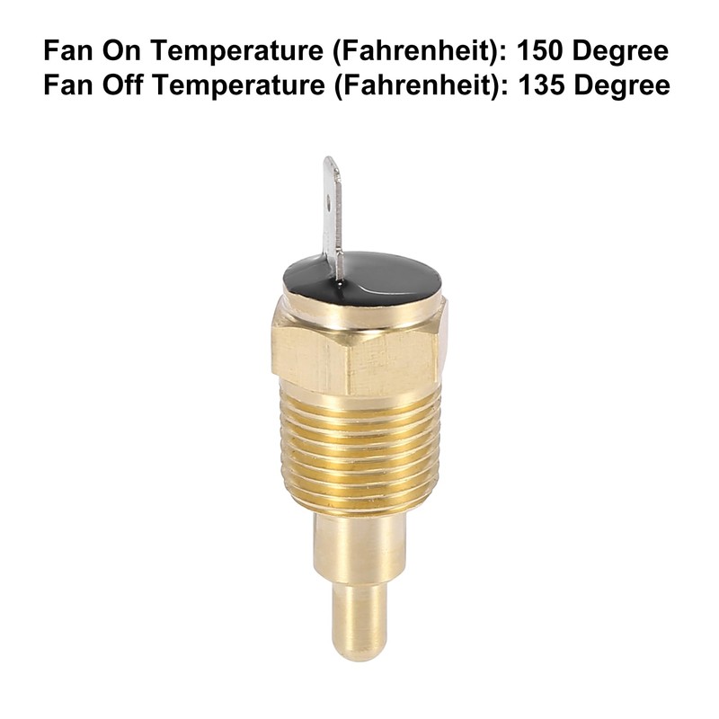 X AUTOHAUX Car Radiator Fan Thermal Switch 3/8 Inch NPT