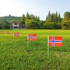 Newperlite Norway Stick Flag Norwegian Small Mini Hand Held Flags