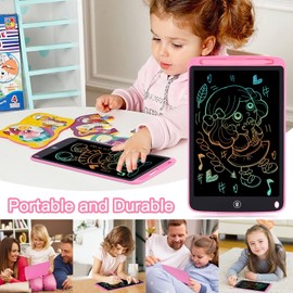 BlueSwan Writing Tablet, 2 Pack Toddler Kids Toys, 10 Inch Doodle Board Drawing Pad, Travel Essentials No Mess Colouring Book for Kids, Fidget Toys Educational Birthday Gifts for Girls Boys Age 3-8