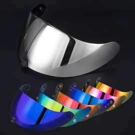 Psler EXO-R420 Visera - EXO R420 Casco Visera Escudo Casco Accesorios Casco Visera Reemplazo para R420, Plata, HV02SI