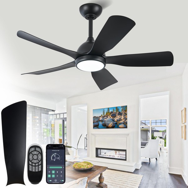MoopGou 42 inch Ceiling Fans with Lights and Remote Control