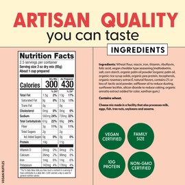 Pastabilities, Vegan Ruffles, Mac and Cheese (8 Ounce Boxes, Pack of 6) - Wheat Based Pasta, Delicious Taste, Non GMO, Vegan Pasta and Cheese, 10g of Protein