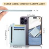 Hancynir Slim Wallet Women Credit Card Holder, Minimalist RFID Blocking