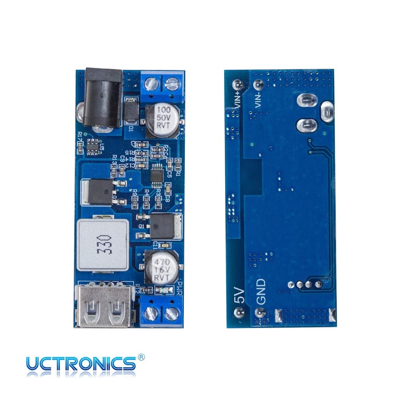 UCTRONICS DC 9V 12V 24V to DC 5V 5A Buck