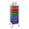 Mubson Carrito Organizador Con 10 Cajones Cajonera Multiusos Mubson Color