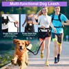 Hands Free Dog Leash with Adjustable Waist Belt, Double Waist