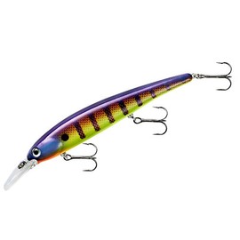 Band-It Walleye Shallow Minnow Jerkbait Fishing Lure, Fishing Accessories, Dives ro 12-feet Deep, Viral Perch, 4.5 Inch, 5/8 Ounce, (BDTWBS1D73)