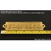 Brass Poop Deck Sign 6" - Solid Brass Wall Plaque