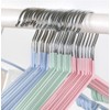 Premium Rubber Coated Metal Hangers - Heavy Duty - Space