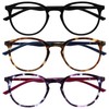 OPULIZE-Met 3 Paquete de gafas de lectura con bloqueo de